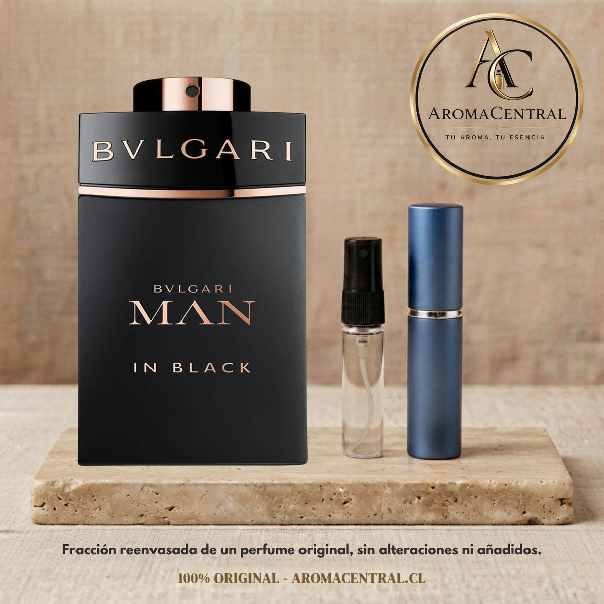 Man in Black EDP Bvlgari - Decant AromaCentral