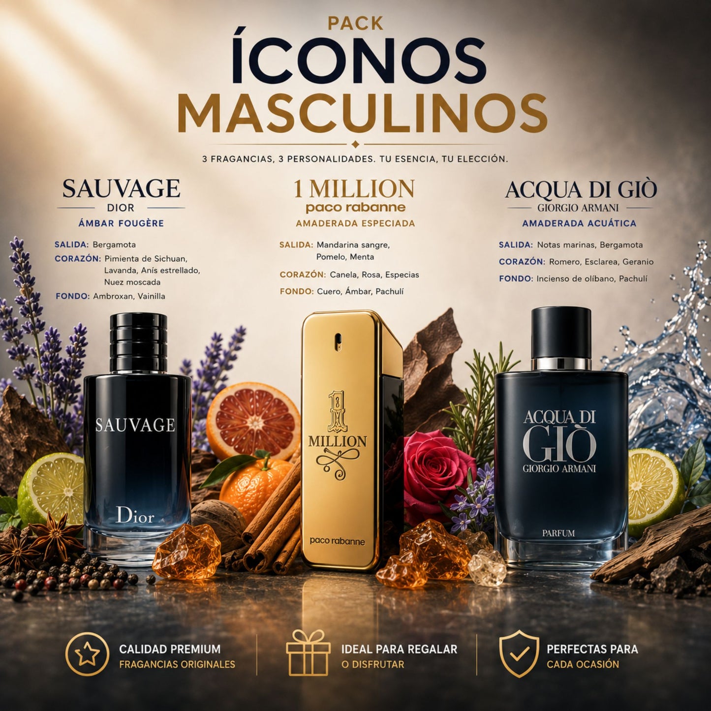Pack Íconos Masculinos - 15% OFF